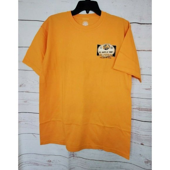 Lazy Days Breezy Nights No Shoes No Shirt No Problem Outer Banks N.C T Shirt - Picture 4 of 9